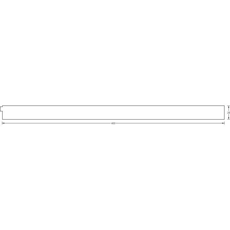 greenteQ vnitřní izolační deska okenního parapetu pro ETICS, vysoce izolační 1,55U-hodnota, 2350 x 25 x 400 mm vyložení fotografie výrobku BIGSKZ L