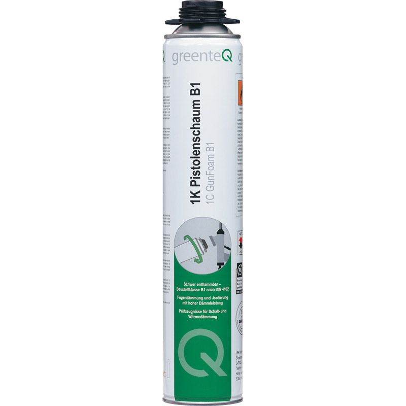 greenteQ 1K-Pistolen-Brandschutzschaum B1 750ml m.PDR D/GB Produktbild BIGPIC L