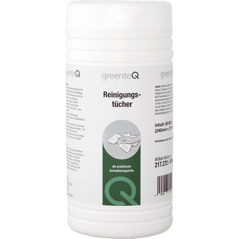 greenteQ Reinigungstücher 80 St Der Artikel darf nicht in die USA,US Territorien und Kanada exportiert werden Produktbild BIGPIC L