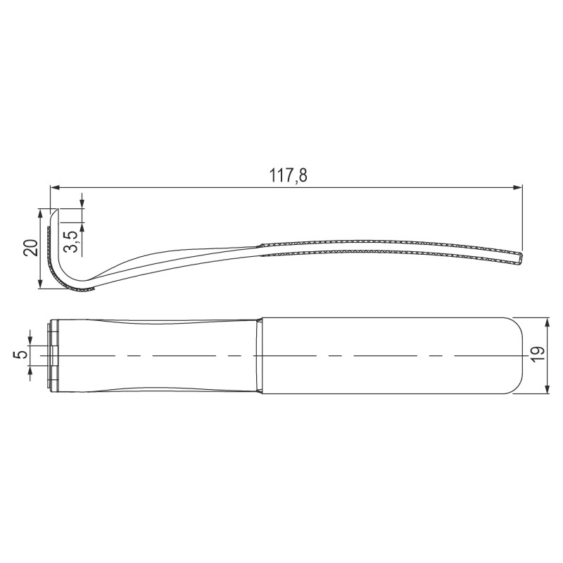greenteQ Rosettenheber ER zum Lösen von Cliprosetten Edelstahl fein matt product photo BIGSKZ L