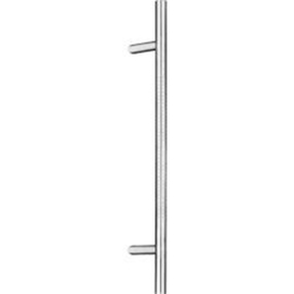 greenteQ Türgriff TG9.ER.GS 45° 400/210/109 mit verlängerten Stützen fein matt und poliert inkl.BA 15.EU H/K/A 1x45mm,1x20mm product photo