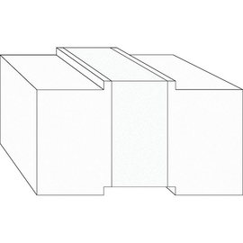 greenteQ Unterbaudämm-Profil Hebeschiebetür 2350x100/103x197, gefräst, ohne PVC-Beschichtung für das System Maco Fiber-Therm 240 Produktbild