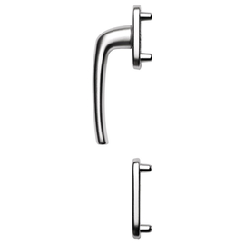 greenteQ Balkontürhalbgarnitur BTHG10.GR-A.AL F1, Außenseite, 10 mm Nocken, M5 / 7 mm Vierkantaufnahme, PZ product photo