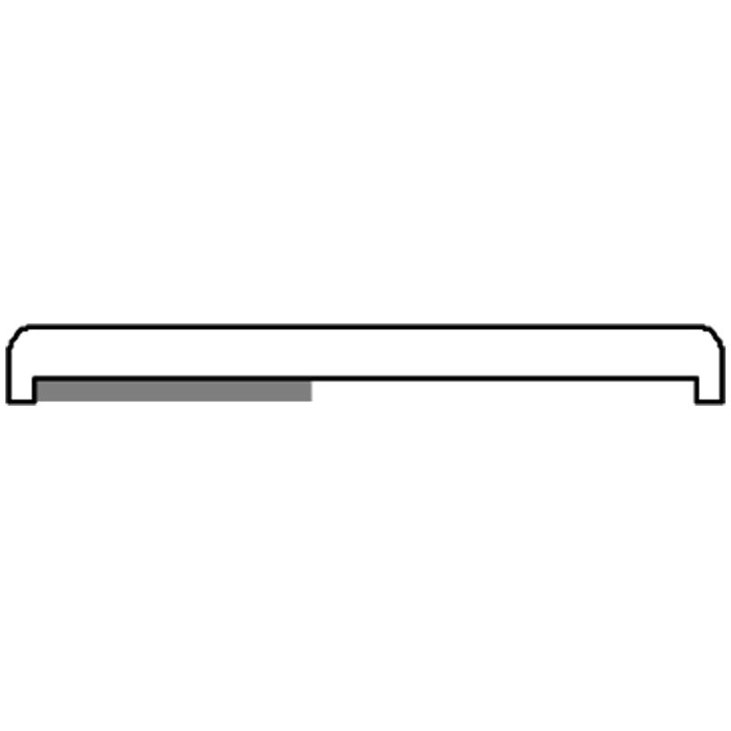 greenteQ PVC flat mouldings with rounded corners and foam adhesive tape product photo BIGPIC L