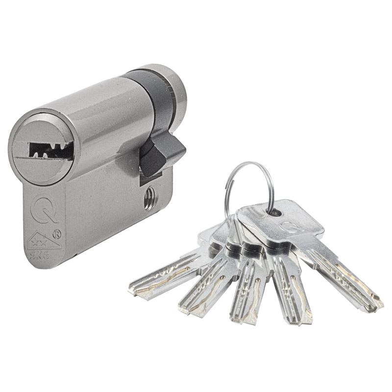 greenteQ Half cylinder reversible key SX 	40 10/40 8-F with 5 keys product photo BIGPIC L