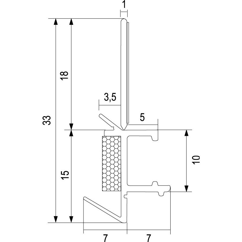greenteQ New building sealing strip with masking edge product photo BIGSKZ L