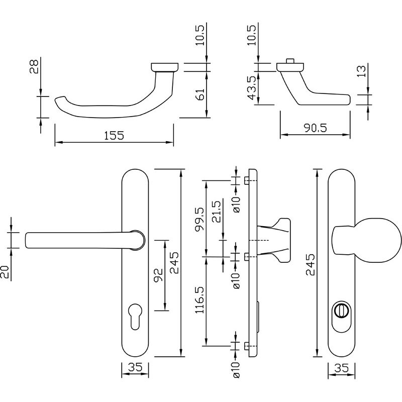 greenteQ DG58.S216.ZA.AL.SSWK. PZ 92 F1 	silverf product photo BIGSKZ L