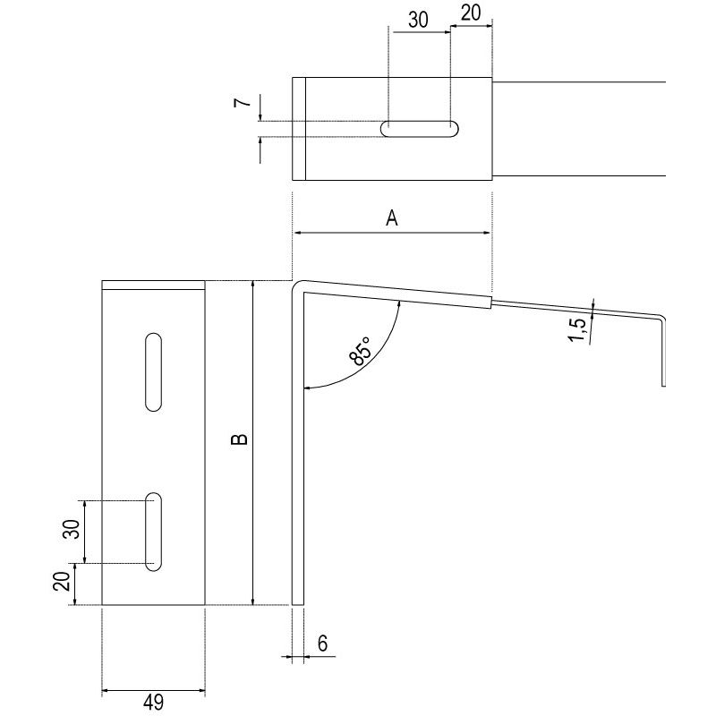 greenteQ Vario holder 40/300 mm compl. Produktbild BIGSKZ L