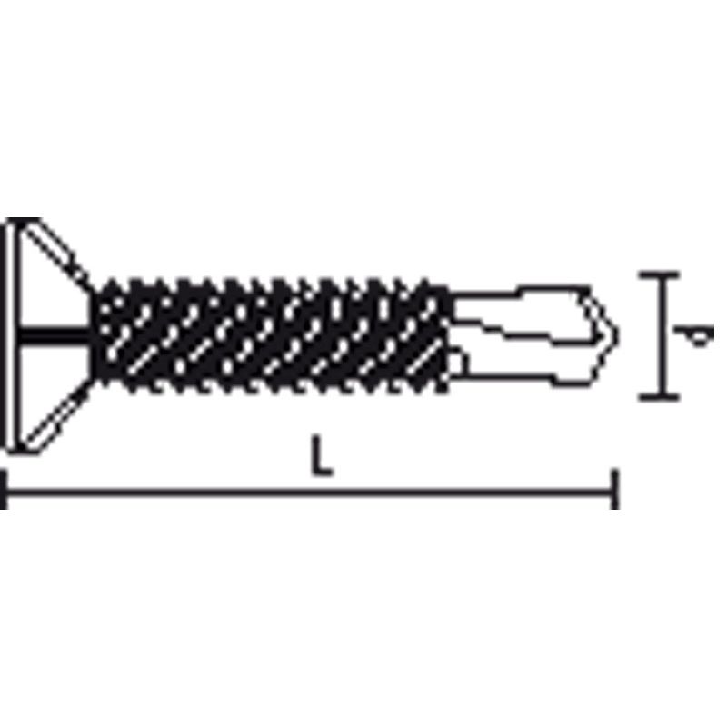 greenteQ Window construction screw M4.0x16 Drilling sp P	H Seko silverf product photo BIGSKZ L