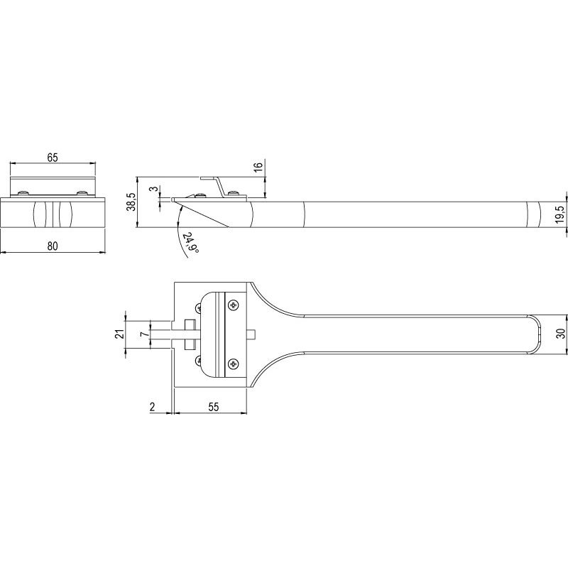 greenteQ Clamping lever for welded corner joint	the product photo BIGSKZ L