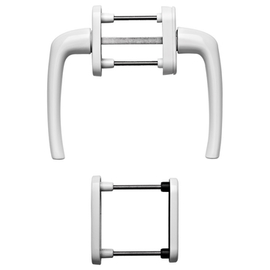 greenteQ Balcony door set BTG10.GR.GR.A	L F9016, TS 63-73 mm, 10 mm cams, M5 / product photo