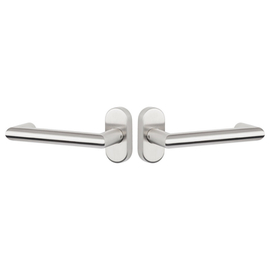 greenteQ lever handle pair DG80H.FS.AP.ER.ORS 	Stainless steel fine matt, TS 35-85 mm square product photo