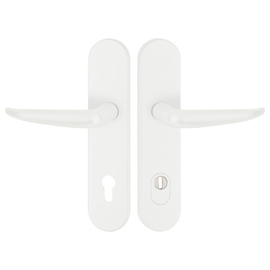 greenteQ entrance door protection lever handle	DG65.S216.ZA.AL.RAL9016.NS Aluminium aluminium product photo