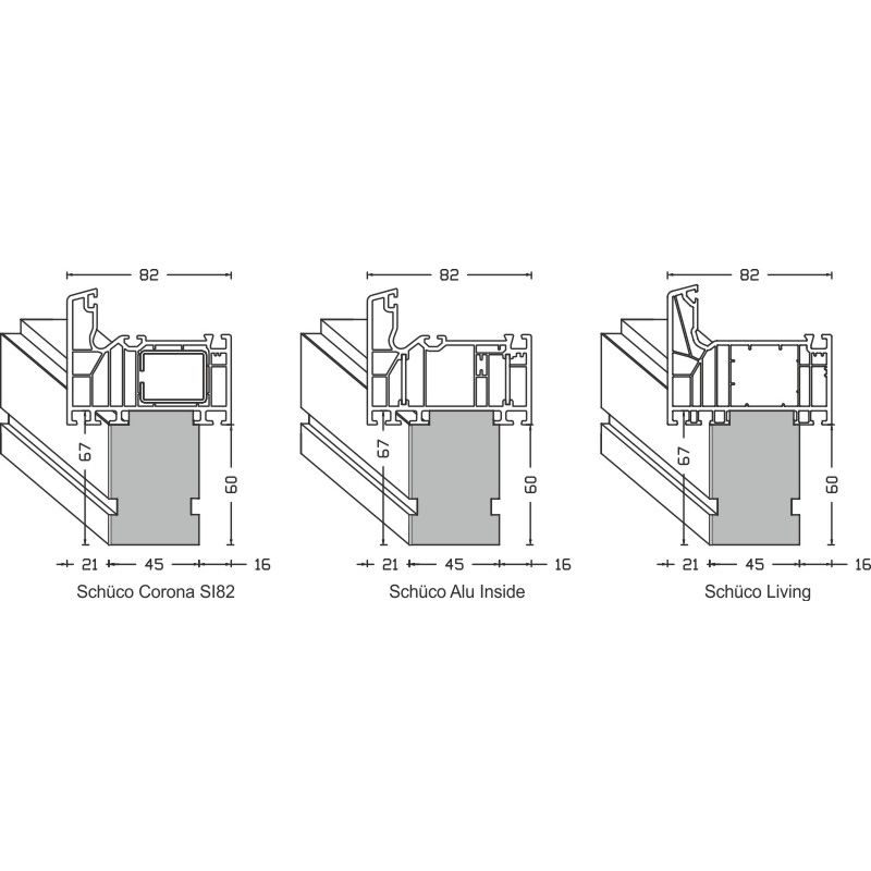 greenteQ Perfil aislante de conexión de alféizar para ETICS altamente aislante con valor U de 0,84, 2350 x 45 x 60 mm, 1 mm PVC blanco por una cara, a foto del producto BIGANW L