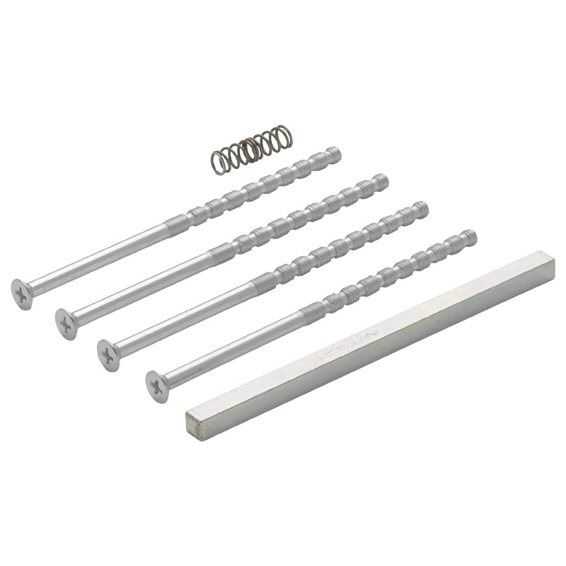 bolsa de accesorios greenteQ BTG10.AL GR.GR Grosor de puerta 63-73 mm, eje cuadrado 7x125 mm, tornillos M5x110 mm con ranura foto del producto BIGPIC L