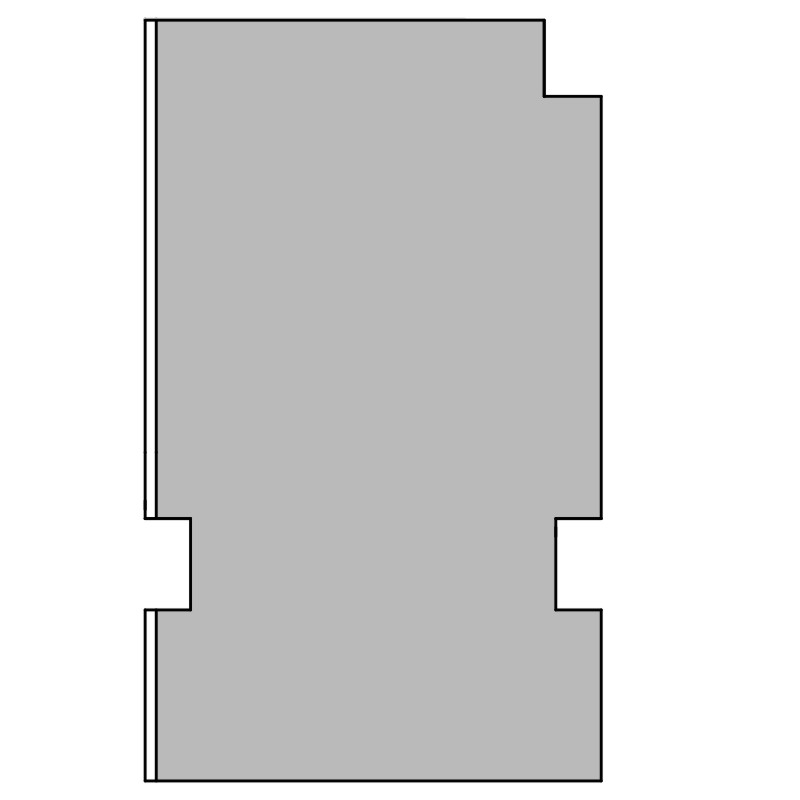 greenteQ Perfil aislante para unión de alféizares, altamente aislante, valor U 0,95, 2350 x 40 x 60/68 mm, 1 mm PVC blanco por una cara, apto para Dec foto del producto BIGPIC L
