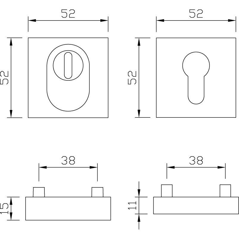 greenteQ Par de escudos de seguridad ZA PZ 15mm kt ER foto del producto BIGSKZ L