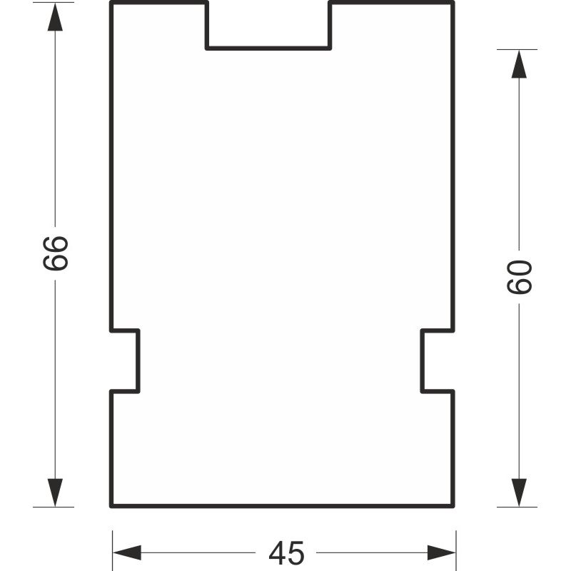 greenteQ Perfil aislante de conexión de alféizar de ventana para ETICS altamente aislante con valor U de 0,95, 2350 x 45 x 60 mm, adecuado para Salama foto del producto BIGSKZ L