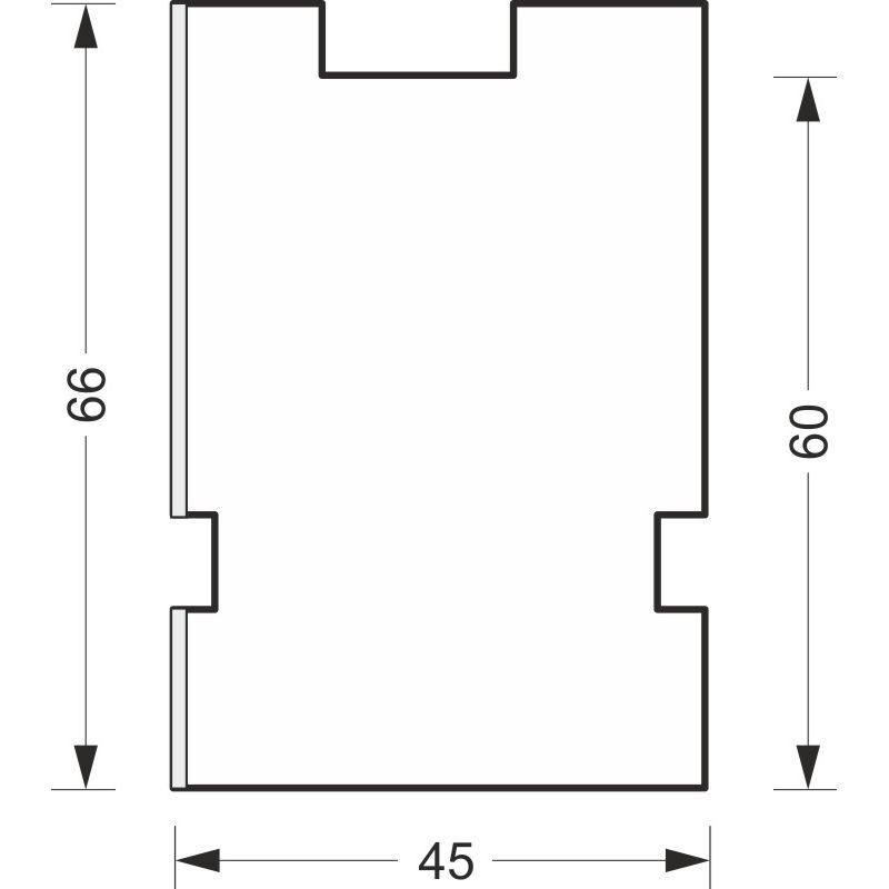 greenteQ Perfil aislante de conexión de alféizar de ventana para ETICS altamente aislante valor U 0,95, 2350 x 45 x 60 mm, 1 mm PVC blanco por una car foto del producto BIGSKZ L