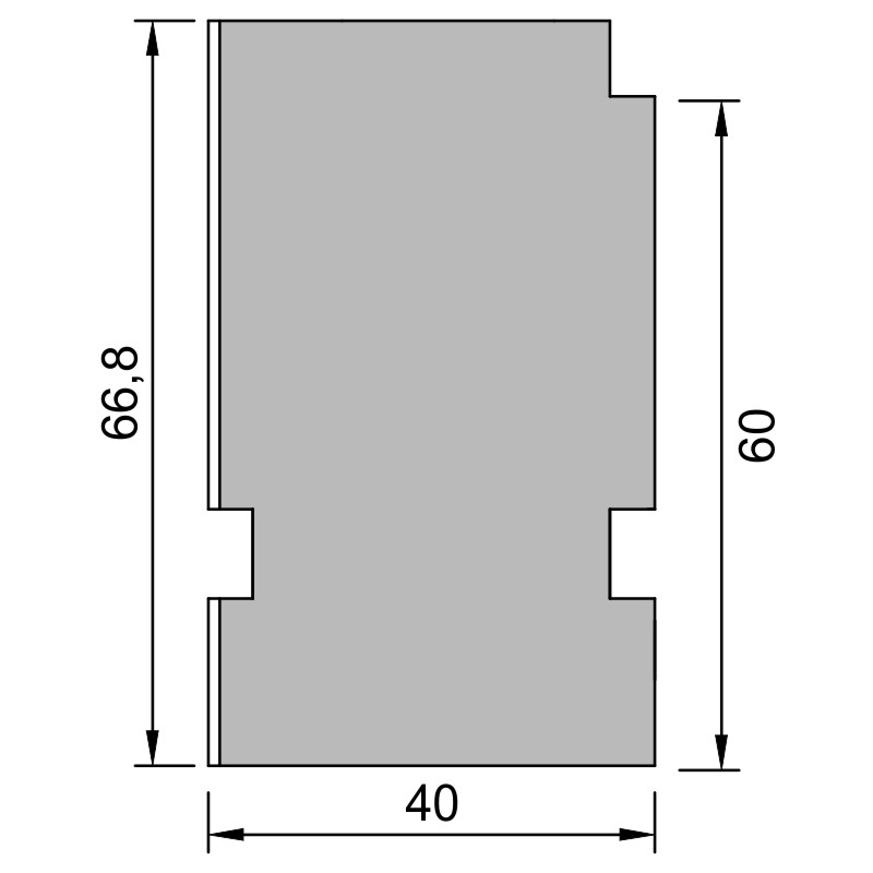 greenteQ Perfil aislante para unión de alféizares, altamente aislante, valor U 0,95, 2350 x 40 x 60/67 mm, 1 mm PVC blanco por una cara, apto para Dec foto del producto BIGSKZ L