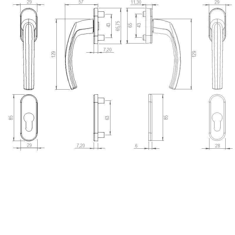 greenteQ BTG31.GR.AL F9016 TS 63-73 mm foto del producto BIGSKZ L