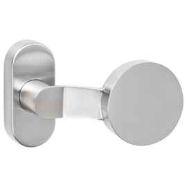 greenteQ Pomo TK.FK.ER.RWS.ORS.GK.F Pomo plano desplazado fijo, con rosca interior de 12 mm para husillo de rodillo, acero inoxidable mate fino foto del producto