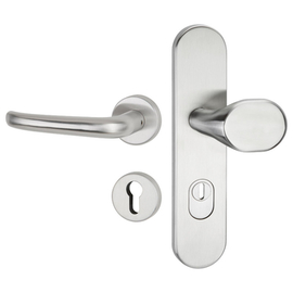 greenteQ Juego intercambiable de seguridad para puerta de entrada de vivienda y combinación contra incendios DG65.FS.S216.ZA.ER.NSKWK acero inoxidable foto del producto