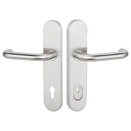 greenteQ Juego de manillería de protección contra incendios/antipánico para puerta de entrada DG60.FS.AP.S216.ZA.ER.NS acero inoxidable mate fino, dis foto del producto