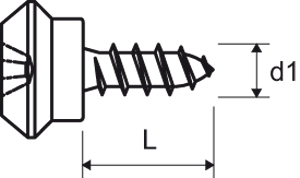 greenteQ Tornillo espiga 5x75/GS vz foto del producto BIGSKZ L