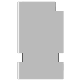greenteQ aknalaua ühendus isolatsiooniprofiil, kõrgelt isoleeriv 0,95 U-väärtus, 2350 x 40 x 60/68 mm, 1 mm PVC valge ühel küljel, sobib Gealan Linear toote foto