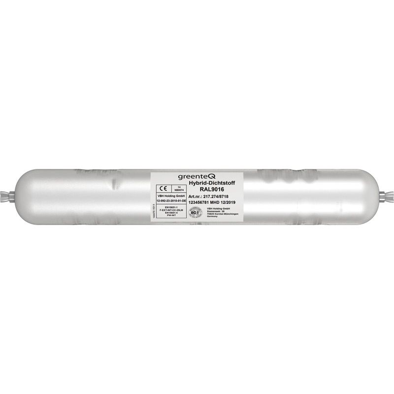 greenteQ mastic hybride extérieur 600 ml RAL 9016 product photo BIGPIC L