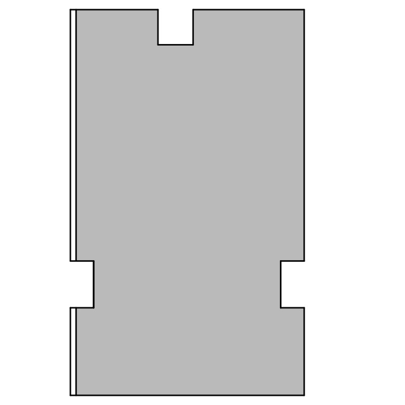 greenteQ Profilé d'isolation de raccord d'appui de fenêtre hautement isolant 0,95 valeur U, 2350 x 40 x 60/66 mm, une face 1 mm PVC blanc, adapté à la photo du produit BIGPIC L