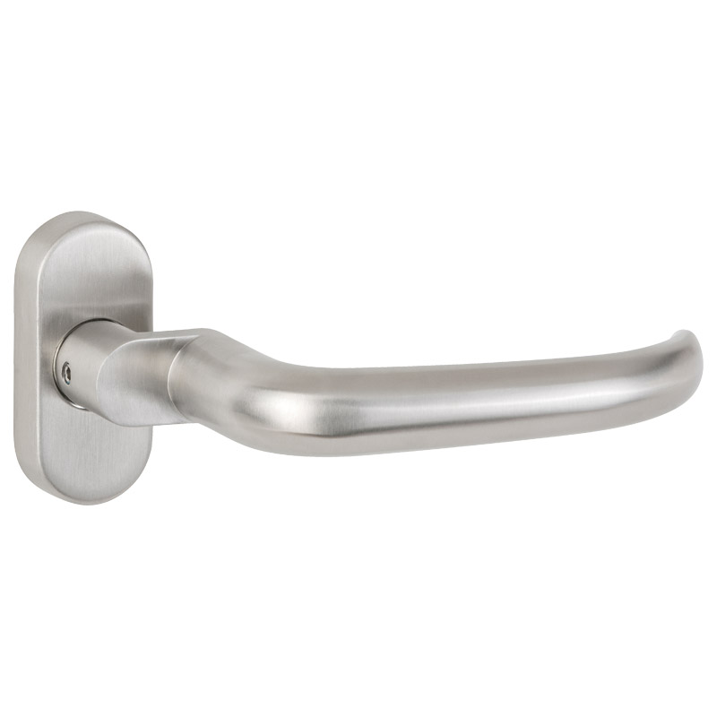 greenteQ béquille DG65H.A.FS.ER.ORS.LT acier inoxydable fin mat, tige carrée pour 9 mm, utilisable des deux côtés product photo BIGPIC L