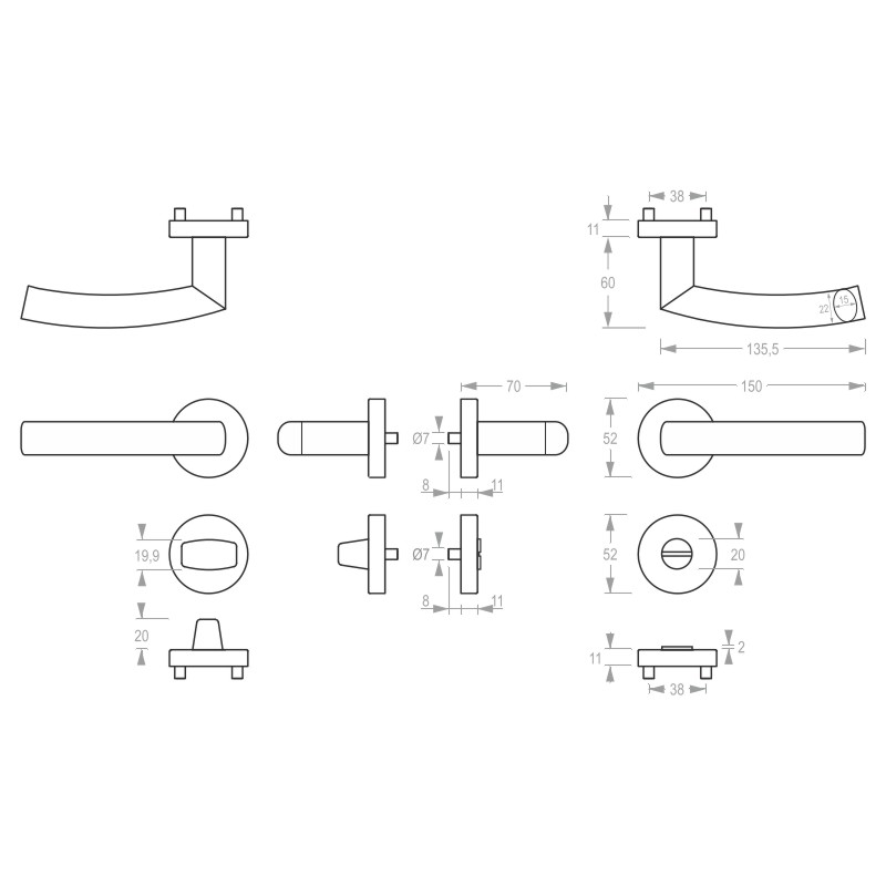 Garniture de porte DG 66.ER.RS cat.3 greenteQ photo du produit BIGSKZ L