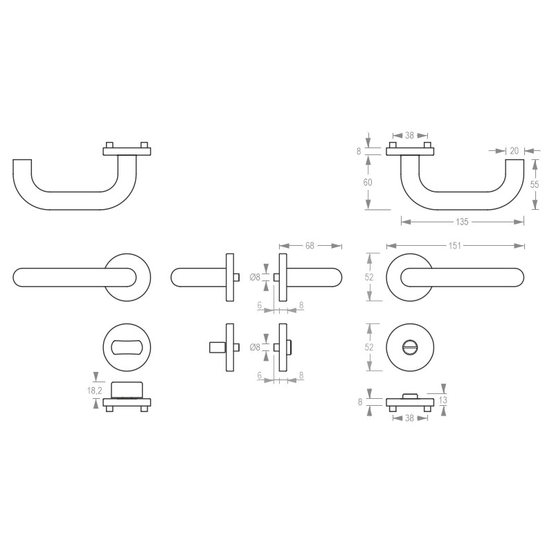 Garniture de porte DG 60.ER.RS cat.3 greenteQ photo du produit BIGSKZ L