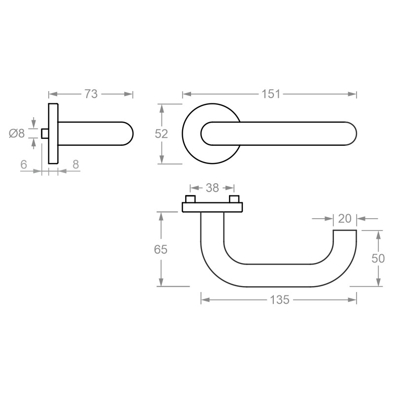 greenteQ pièce de perçage de béquille DG60.ER.RS.LT fin mat product photo BIGSKZ L