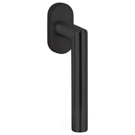 Poignée de fenêtre greenteQ FG61L.ER.RAL9005 revêtement noir RAL9005, longueur de tige 24/31+36/42 mm saillie 7 mm, Ø de came 10 mm, vis M5x45mm inclu photo du produit