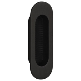 greenteQ poignée coquille HSTG.FRS.ER.RAL9005 revêtement noir, ovale photo du produit