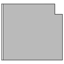 greenteQ Profilé d'isolation de raccord d'appui de fenêtre hautement isolant 0,95 valeur U, 2350 x 40 x 30/38 mm, une face 1 mm PVC blanc, adapté à De photo du produit
