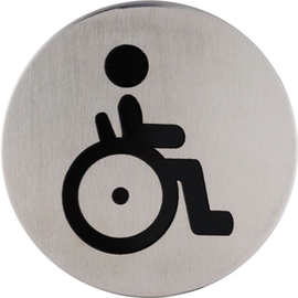 greenteQ Panneau de signalisation pour fauteuil roulant ER fin mat photo du produit