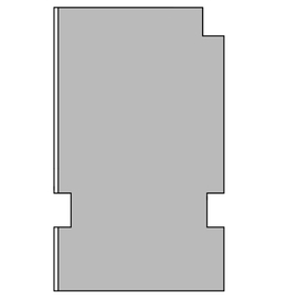 greenteQ spojni izolacijski profil za prozorsku dasku, visoka izolacija 0,95 Uvrijednost, 2350 x 40 x 60/68 mm, jednostrano 1 mm PVC bijeli, pogodan z Slika proizvoda