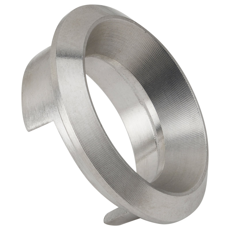 greenteQ Bussola per chiave 25x9 mm ER per aggancio in acciaio inox opaco fine, foro Ø-21 mm product photo BIGDET L