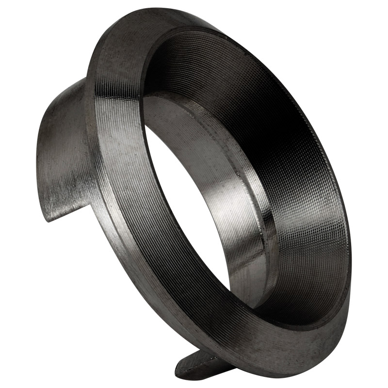 greenteQ Bussola per chiave 25x9 mm ER.RAL9005 per aggancio in acciaio inox verniciato nero opaco RAL9005, foro Ø-21 mm foto del prodotto BIGDET L
