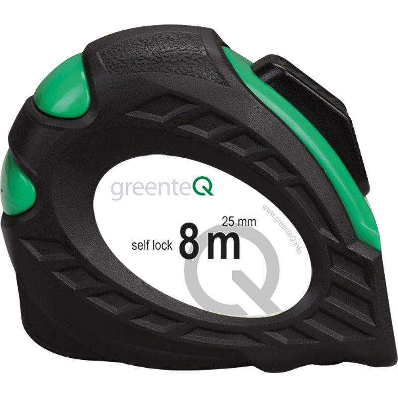 greenteQ Nastro di misurazione professionale 8 mtr/25 mm foto del prodotto BIGPIC L