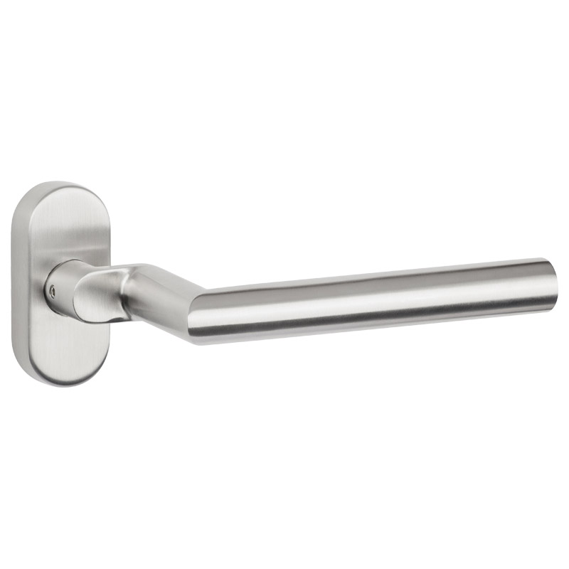 greenteQ maniglia femmina DG61H.A.ER.ORS.LT in acciaio inox opaco, perno quadro per 8 mm, utilizzabile su entrambi i lati con doppia molla foto del prodotto BIGPIC L