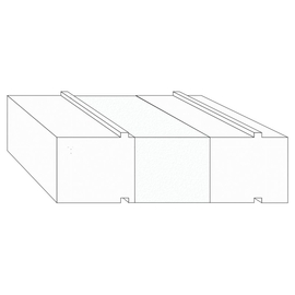 greenteQ Profilo isolante di sottostruttura per porta alzante scorrevole 2350x50/53x180, fresato, senza rivestimento in PVC per sistema Siegenia Ecopa foto del prodotto