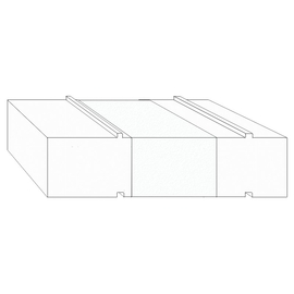 greenteQ Profilo isolante di sottostruttura per porta alzante scorrevole 2350x50/53x204,5, fresato, senza rivestimento in PVC per sistema Siegenia Eco foto del prodotto