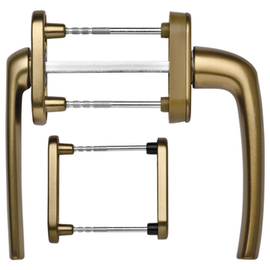 greenteQ Set per porte da balcone BTG10.Rollladen.AL F4, TS 63-73 mm, camma 10 mm, quadro M5 / 7 mm, PZ con molla foto del prodotto