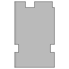 greenteQ Profilo isolante di raccordo al davanzale, altamente isolante, valore U 0,95, 2350 x 40 x 60/66 mm, 1 mm PVC bianco su un lato, adatto per Sa foto del prodotto