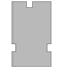 greenteQ Profilo isolante di raccordo al davanzale, altamente isolante, valore U 0,95, 2350 x 40 x 60/66 mm, 1 mm PVC bianco su un lato, adatto per Sa foto del prodotto